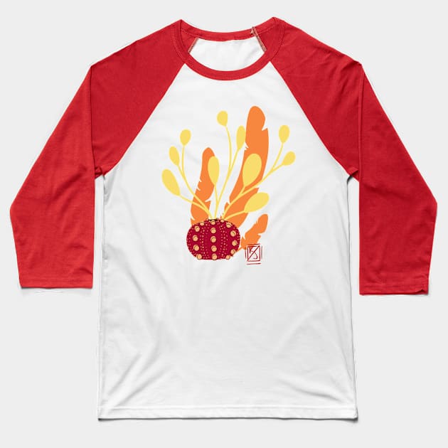 Dried Urchin and Seaweed Baseball T-Shirt by Pastel.Punkk